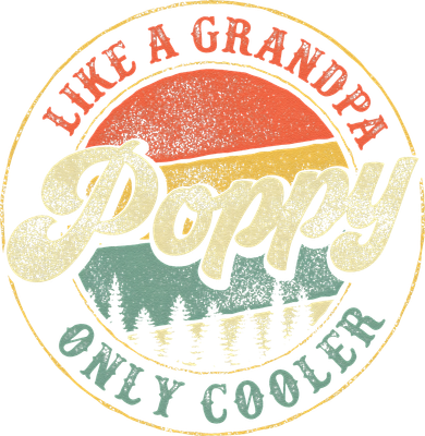 Poppy Like A Grandpa Only Cooler Vintage Retro Poppy Grandpa Toddler Long Sleeve