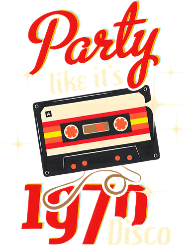 Party Like Its 1970 Disco 1970s Funky Party 70s Groove Women's T-Shirt
