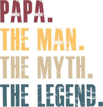 Papa Myth Legend And Dad Funny Father Gift Meaningful Gift Polo