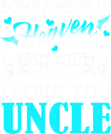 Proud My Uncle In Heaven Happy Fathers Day Proud Of Uncle Long Sleeve Shirt