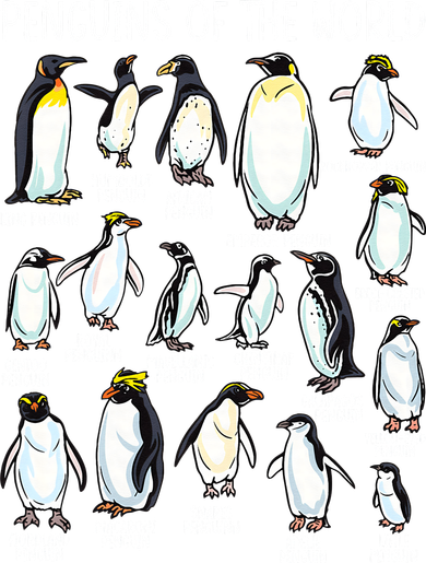 Penguins Of The World Zookeeper Sea Animal Penguin Lovers Polo