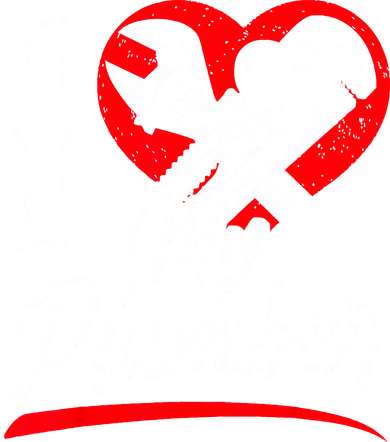 Plumbing Plumber Girlfriend Wife Heart I Love My Plumber Kids Hoodie