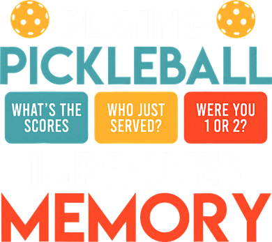 Playing Pickleball improves memory Pickleball Kids Sweatshirt