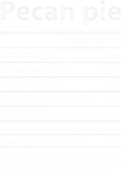 Pecan Pie Nutrition Facts Funny Thanksgiving Women's T-Shirt