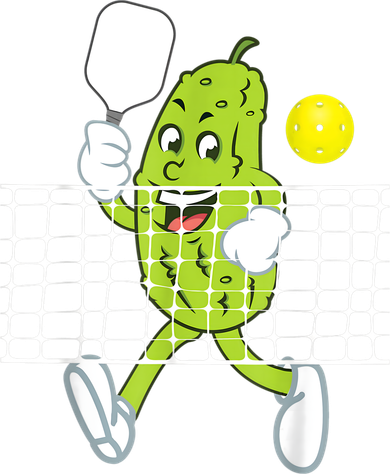 Pickle Playing Pickleball Funny Pickleball Paddleball Kids T-Shirt