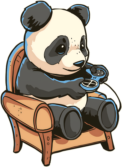 Panda Playing Videogames Hat