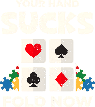 Poker Player Your Hand Sucks Funny Casino Dealer Gambler Gift Tumbler