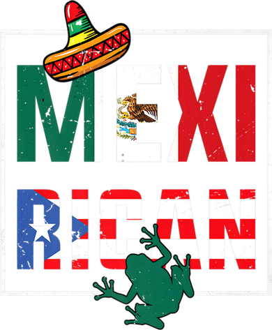 Puerto Rican Mexican Flag, Mexirican Half Puerto Kids Hoodie