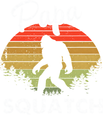 Papa Squatch Funny Bigfoot Camping Hiking Outdoor Father Day Toddler Long Sleeve
