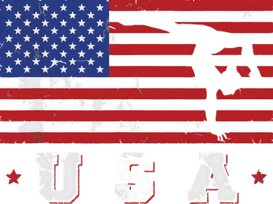 Patriotic Sports Gift American USA Flag Girl Gymnastics Beanie