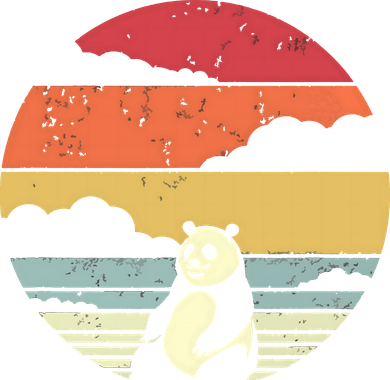 Panda Shirts Retro Style Kids Hoodie