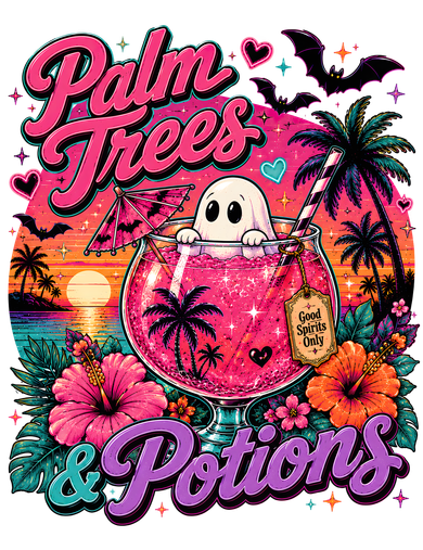 Palm Trees and Potions Women's Long Sleeve Shirt