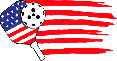 Pickleball US Flag American Patriotic Pickleball 4th Of July Apron