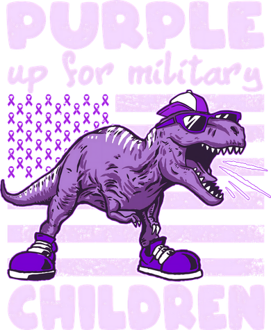 Purple Up For Military Children TRex Dinosaur Women's Tank Top