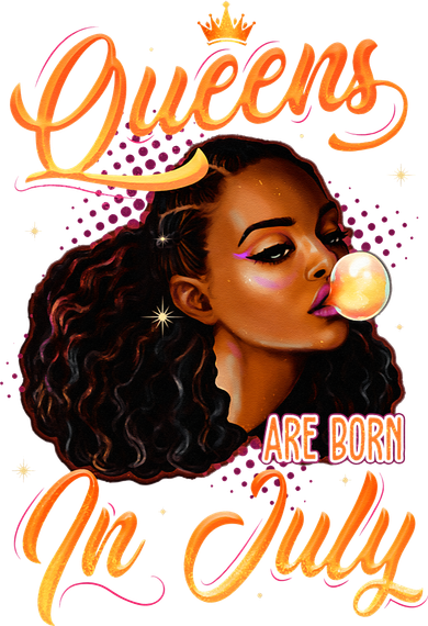 Queen Are Born In July Cancer Leo Black Women Birthday Tumbler
