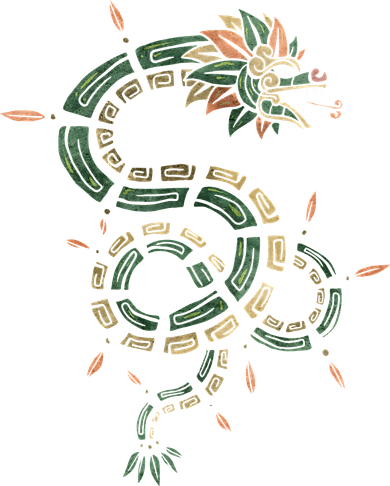 Quetzalcoatl Aztec Feathered Serpent Mayan Inca Toltec Button