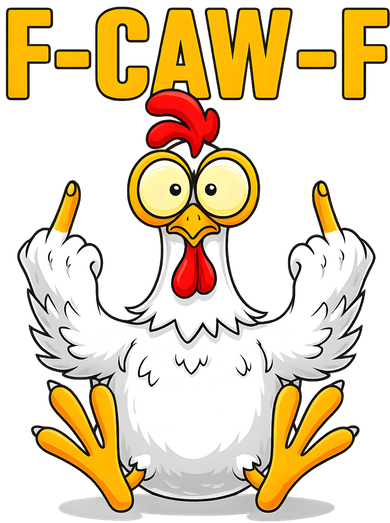 Quote Rooster Meme F-Caw-F Coffee Mug