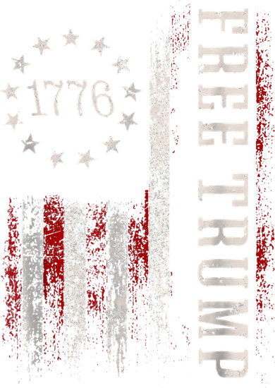 Retro 1776 Free Trump American Flag Women's Long Sleeve Shirt