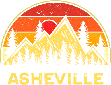Retro Asheville North Carolina Nc Mountains Hiking Souvenir Cute Gift Santa Hat