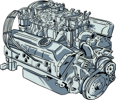 Realistic Car Engine Coaster