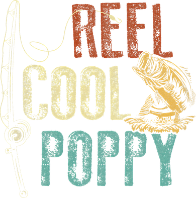 Reel Cool Poppy Fishing Grandpa Gift Fathers Day Fisherman Kids Sweatshirt