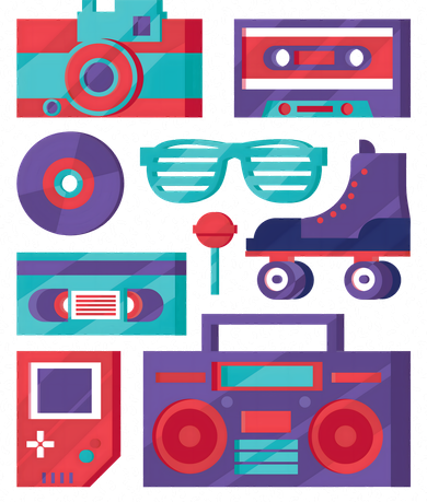 Retro Elements 90s Women's T-Shirt