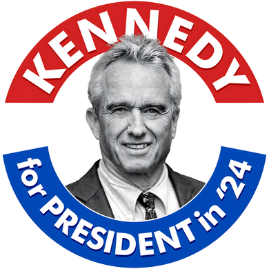 Robert F Kennedy Jr For President In 2024 Emblem Button Baby Bodysuit