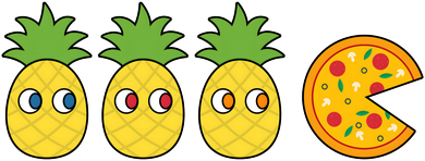 Retro Funny Pineapple Pizza Video Game Baby Bodysuit