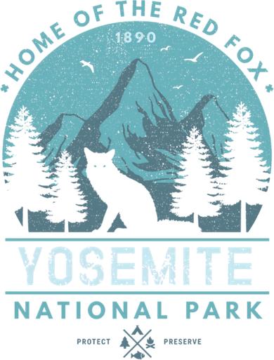 Red Fox Wilderness Gift Yosemite National Park California Toddler Hoodie