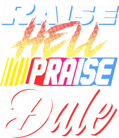 Raise Hell Praise Dale Retro Vintage Women's V-Neck T-Shirt