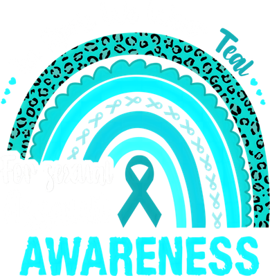 Rainbow In April We Wear Teal Sexual Assault Awareness Gift Kids Sweatshirt