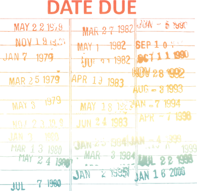 Retro Library Due Date Vintage Librarian Date Due Mousepad