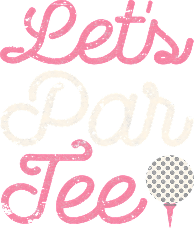 retro Let's Par Tee Golf Player Golfer Dad Papa Coaster