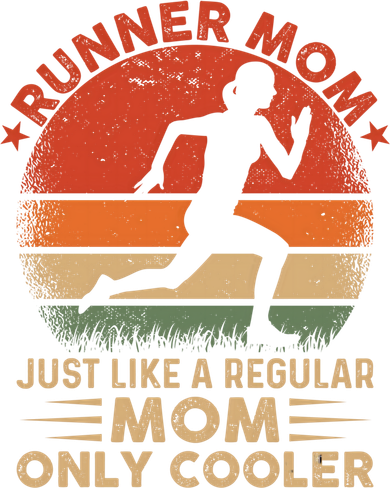 Runner Mom Marathon Race Track And Field Mothers Day Gift Toddler Long Sleeve