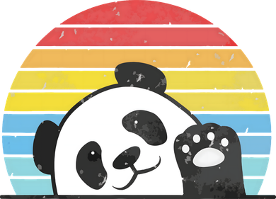 Retro Panda Cute Panda Bear Vintage Zookeeper Zoo Family Fan Kids Hoodie