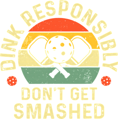 retro Pickleball Dink Responsibly Don't Get Smashed Toddler Hoodie