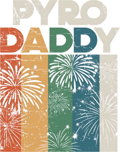 Retro Pyro Daddy Pyrotechnician Father Fireworks Technician Meaningful Gift Coaster