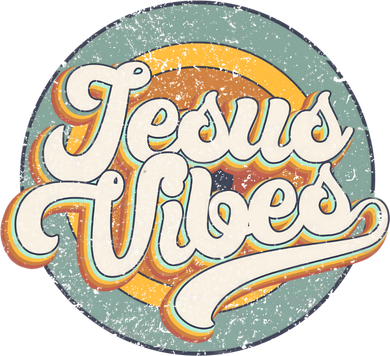 Retro Rainbow Jesus Vibes Bible Verse Christian Religious Gift Mousepad
