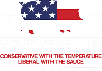 Ribertarian Ribs Pig Patriot Grilling Smoker Grill Funny BBQ Baby Bodysuit