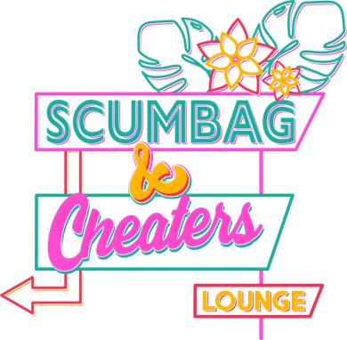 Retro Scumbag And Cheater Lounge Neon Sign Kids Hoodie
