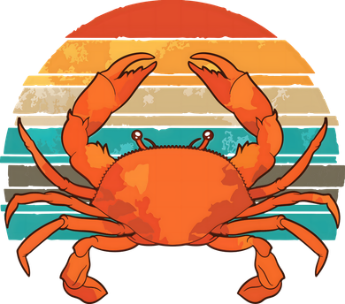 Retro Seafood Crab Lover Crabbing Sea Animal Crab Kids Sweatshirt