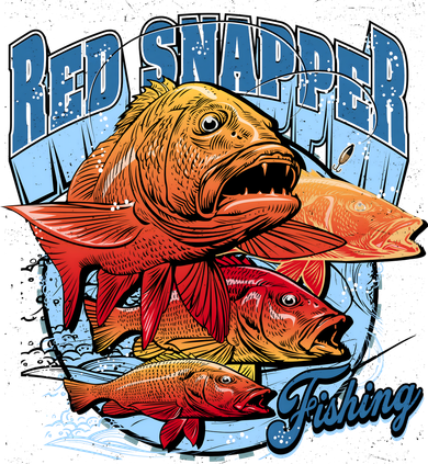 Red Snapper Fishing Kids Sweatshirt