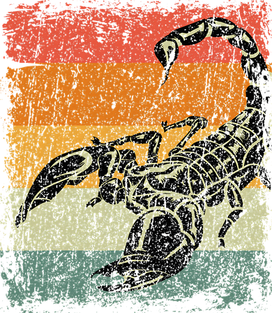 Retro Scorpio Gift Vintage Scorpion Doggie Tank