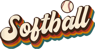 Retro Softball Graphic Softball Hat
