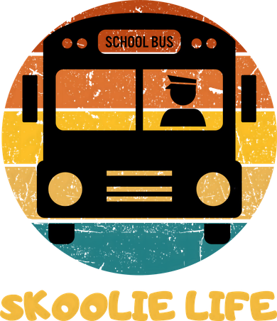 Retro Skoolie Life Converted School Bus Home Lifestyle Women's T-Shirt