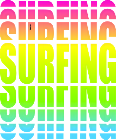 Retro Surfing Neon Kids Long Sleeve Shirt
