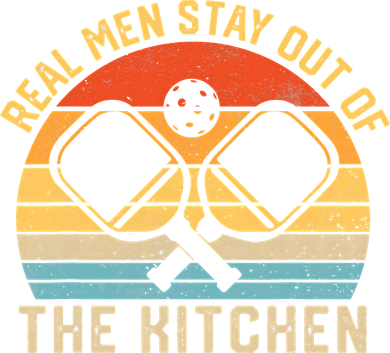 Real Stay Out of the Kitchen Vintage Pickleball Toddler Long Sleeve