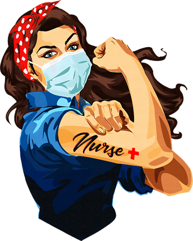 Rosie The Riveter Woman Nurse Coffee Mug