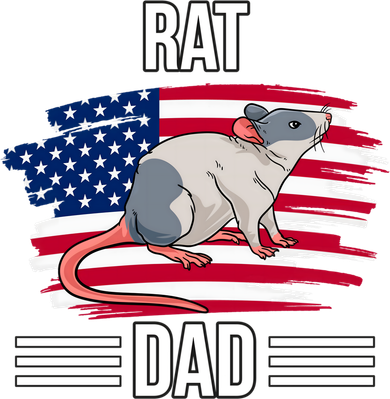 Rodent Us Flag 4th Of July Father's Day Rat Dad Gift Polo