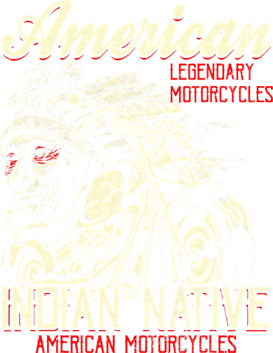 Retro Vintage American Motorcycle Indian for Old Biker Apron